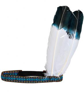 Modrá indiánská čelenka