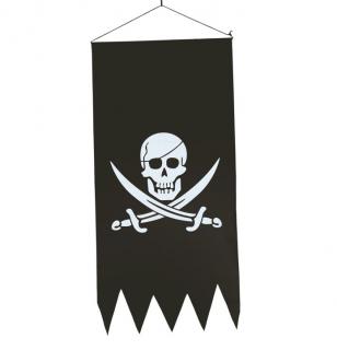 Pirátská vlajka banner 40x80 cm