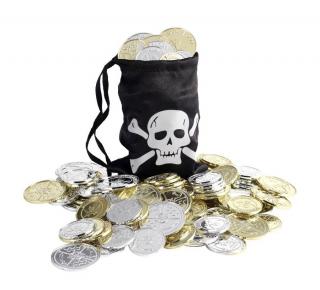 Pirátský pytlík s mincemi