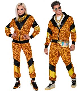 Retro leopardí souprava (unisex) Pánské velikosti kostýmů: M (46-48)