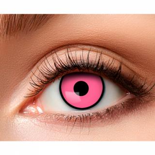 Růžové crazy kontaktní čočky (týdenní)