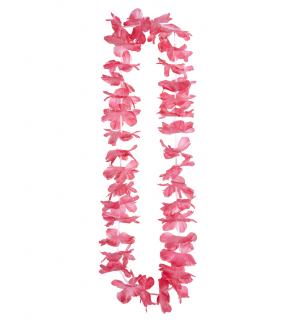 Růžový havajský věnec
