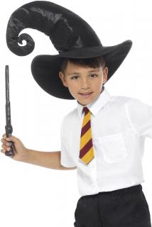 Sada Čaroděj Harry - klobouk, hůlka, kravata