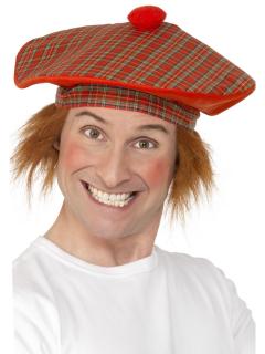 Skotská čepice s vlasy
