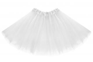 Tylová tutu sukně bílá 40 cm Barva tylové tutu sukně: bílá
