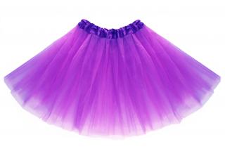Tylová tutu sukně fialová 40 cm Barva tylové tutu sukně: fialová