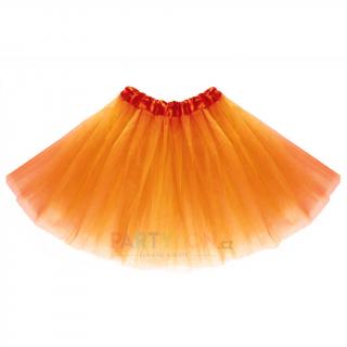 Tylová tutu sukně oranžová 40cm Barva tylové tutu sukně: oranžová