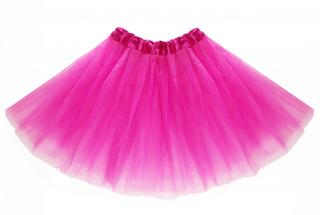 Tylová tutu sukně růžová fuchsia 40 cm Barva tylové tutu sukně: růžová