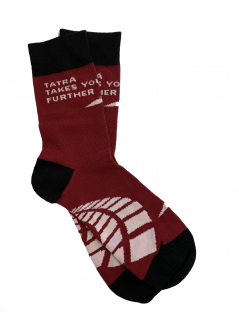 Ponožky pánské - červené TATRA TAKES YOU FURTHER velikost ponožek: 40-43