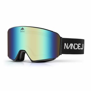 Lyžařské brýle NANDEJ MOUNT NEW - Black/ rain Brýle + pevné ochranné pouzdro