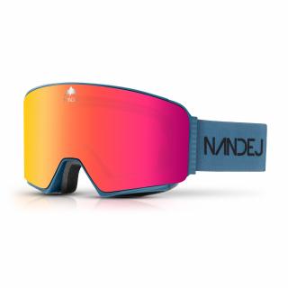 Lyžařské brýle NANDEJ MOUNT NEW - Blue/ red Brýle + pevné ochranné pouzdro