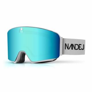Lyžařské brýle NANDEJ MOUNT NEW - Grey / blue Brýle + pevné ochranné pouzdro