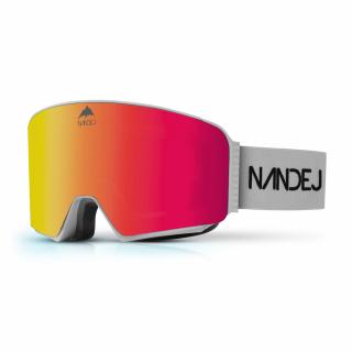 Lyžařské brýle NANDEJ MOUNT NEW - Grey / silver Brýle + pevné ochranné pouzdro