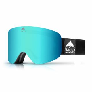 Lyžařské brýle NANDEJ VISTA Black/ Blue Brýle + pevné ochranné pouzdro