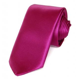 Kravata PESh 6 cm satén růžová Barevná varianta: fuchsie 07