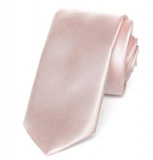 Kravata PESh 6 cm satén růžová Barevná varianta: růžová 42