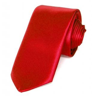 Kravata PESh 7 cm satén červená Barevná varianta: červená 05