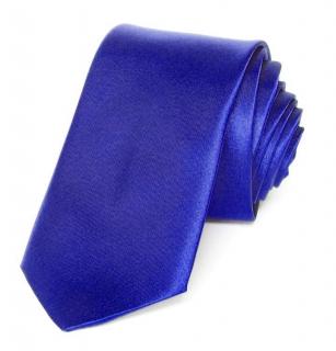 Kravata PESh 8 cm satén modrá Barevná varianta: modrá 233 č.44