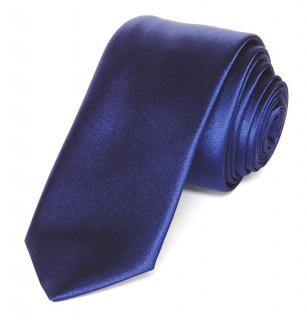 Kravata PESh 8 cm satén modrá Barevná varianta: modrá námořnická 18