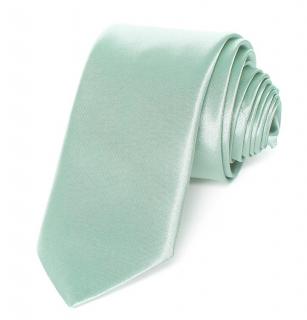 Kravata PESh  8 cm satén zelená Barevná varianta: mátová 36