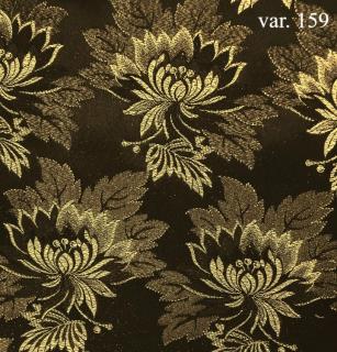 Ondri 160 krojový brokát MALÝ KVĚT černá Barva: černá/zlatý rexor 159