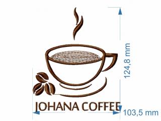 Výšivka JOHANA COFFEE