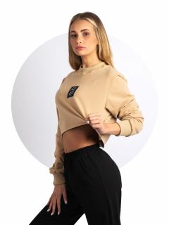 Mikina Crop Crewneck Sandy Velikost: L