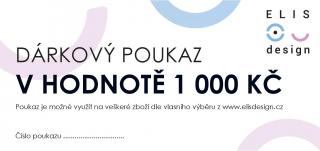 Dárkový poukaz v hodnotě 1000 Kč
