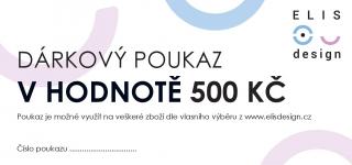 Dárkový poukaz v hodnotě 500 Kč