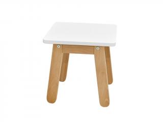 Dětská dřevěná stolička barva: Bílá