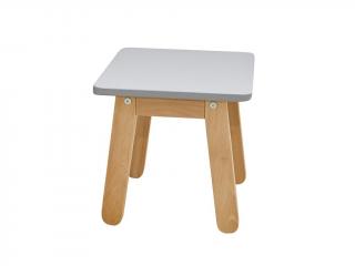 Dětská dřevěná stolička barva: šedá