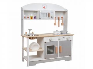 Dětská kuchyňka dřevěná s příslušenstvím - BAZAR