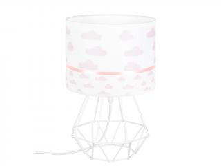 Dětská stolní lampa - Růžové mráčky