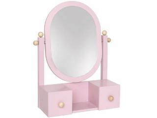 Dětské kosmetické zrcadlo růžové