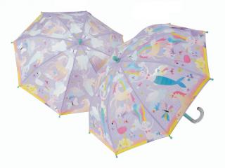 Dětský deštník měnící barvu - Pohádkový svět