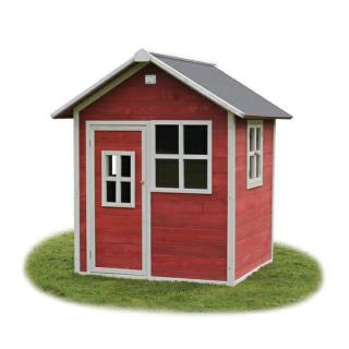 Dětský dřevěný zahradní domeček - malý (červený)