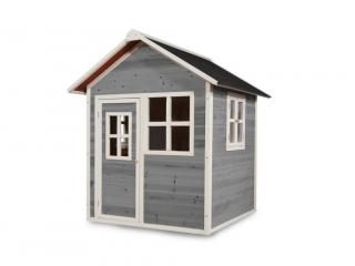 Dětský dřevěný zahradní domeček - malý (šedý)
