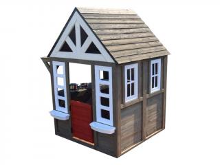 Dětský dřevěný zahradní domek s kuchyňkou