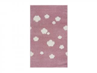 Dětský koberec - Malý Mráček barva: růžová-bílá, rozměr: 120 x 180 cm