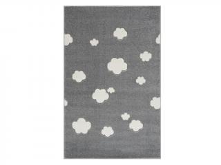 Dětský koberec - Malý Mráček barva: stříbrnošedá-bílá, rozměr: 160 x 230 cm