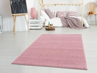 Dětský koberec UNI jednobarevný barva: růžová, rozměr: 160 x 230 cm