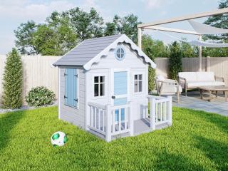 Dětský zahradní domeček s terasou