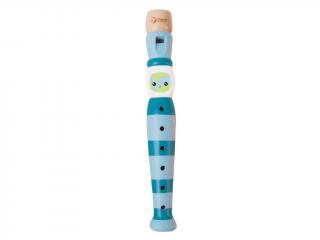 Dřevěná flétna pro děti - vesmír barva: Modrá