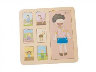 Dřevěné puzzle pro děti - Lidské tělo