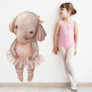 Elisdesign nálepka na stěnu s baletící slonicí rozměr: L