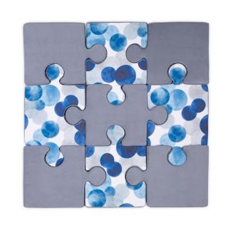 Hrací podložka puzzle varianta: Modrá