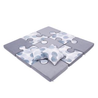 Hrací podložka puzzle varianta: šedá