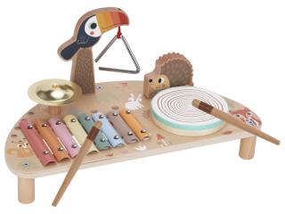 Hudební stolek pro děti - 5 hudebních nástrojů - BAZAR