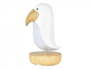 Lampička ptáček s reproduktorem barva: Bílá