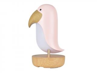 Lampička ptáček s reproduktorem barva: růžová